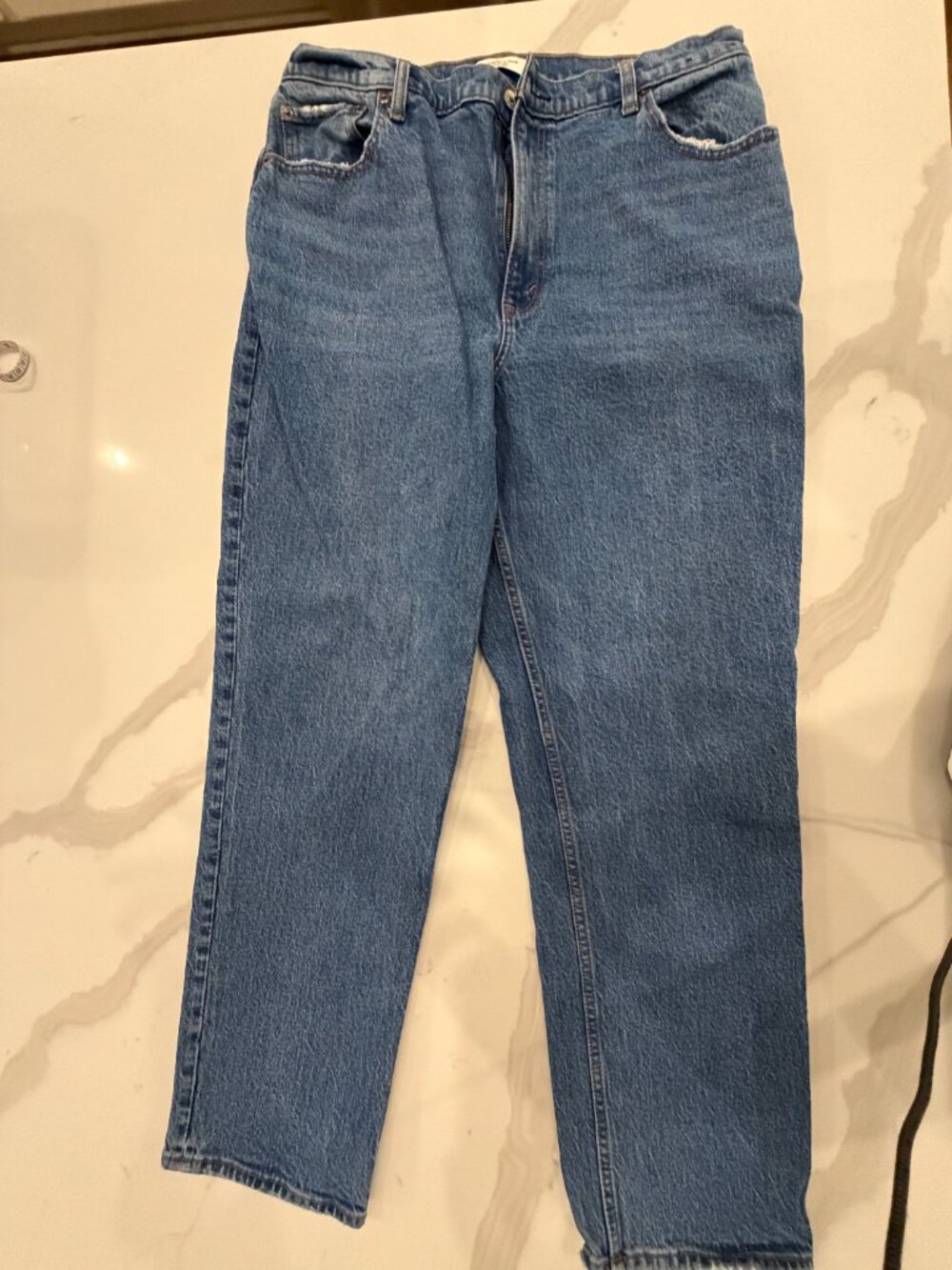 Abercrombie & Fitch 90s straight high rise curve love jeans